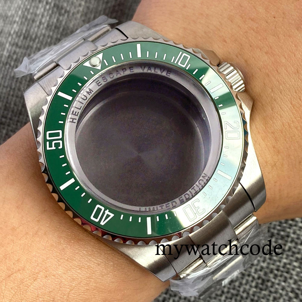 Bronze Case Watch - 43mm Çelik Saat Kasası, Derin Deniz