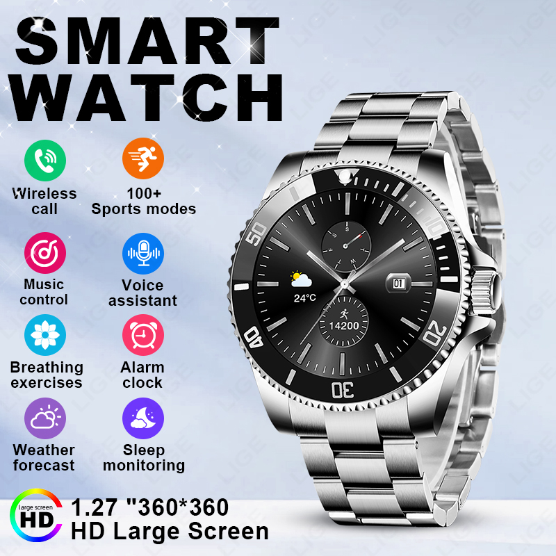 Luxury Watch Arabic - LIGE 2026 Akıllı Saat 1.27