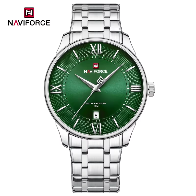 Quiet Luxury Watch Men - NAVIFORCE Erkek Moda Kuvars Sade Saat