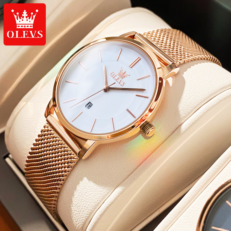 Luxury Watch Case Travel - OLEVS kadınlar için saatler kuvars su