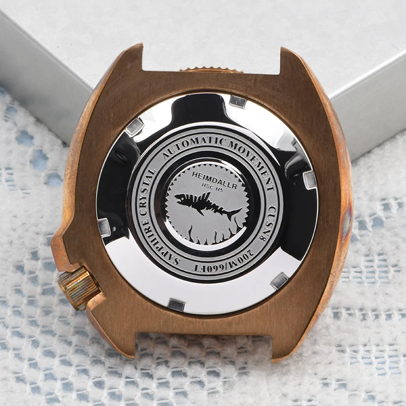 Bronze Case Watch - HEIMDALLR CUSN8 Bronz Kaplumbağa 6105 Saat