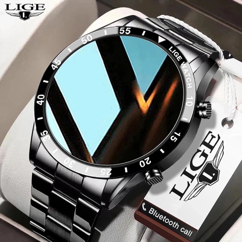 Luxury Watch Arabic - LIGE Yeni Bluetooth Çağrı Akıllı Saat