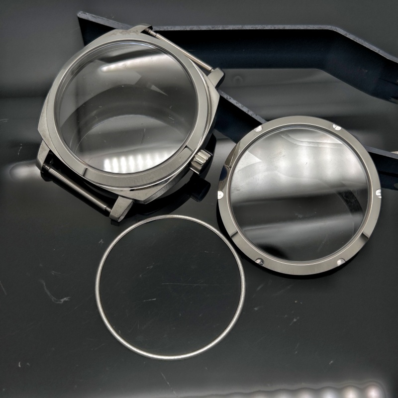 Bronze Case Watch - 42mm Paslanmaz Çelik Gümüş Saat Kasası