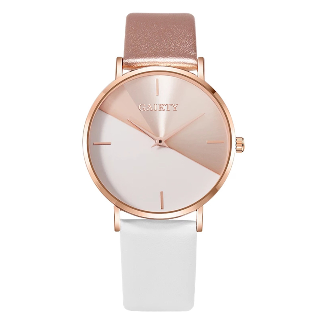 Ladies Luxury Watch - Top marka kadın izle deri gül