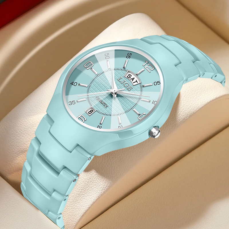 Luxury Watch For - LIGE Lüks Zarif Kuvars Kadın Saatler
