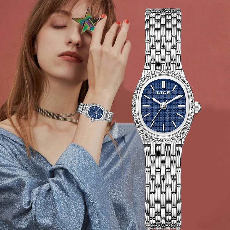 Ladies Luxury Watch - LIGE Moda Lüks Kuvars Kadın Izle
