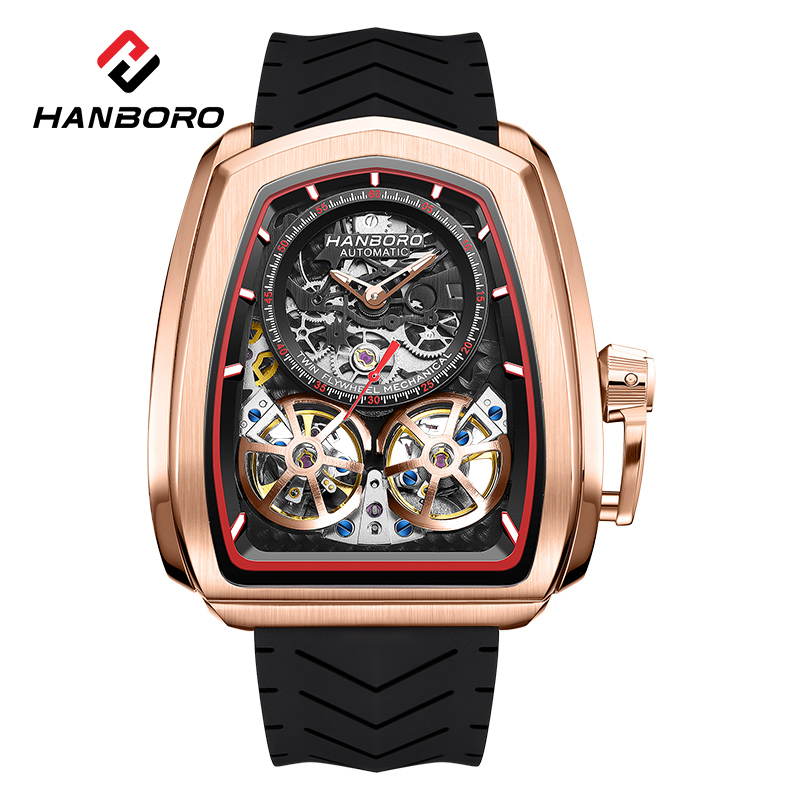 Luxury Watch Arabic - Çift Uçan Çarklı Oyuk Saat Erkek
