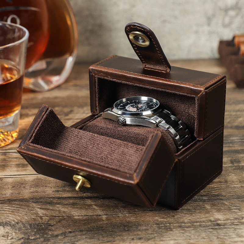 Luxury Watch Case Travel - Çoklu Saatler için Taşınabilir Seyahat Saklama