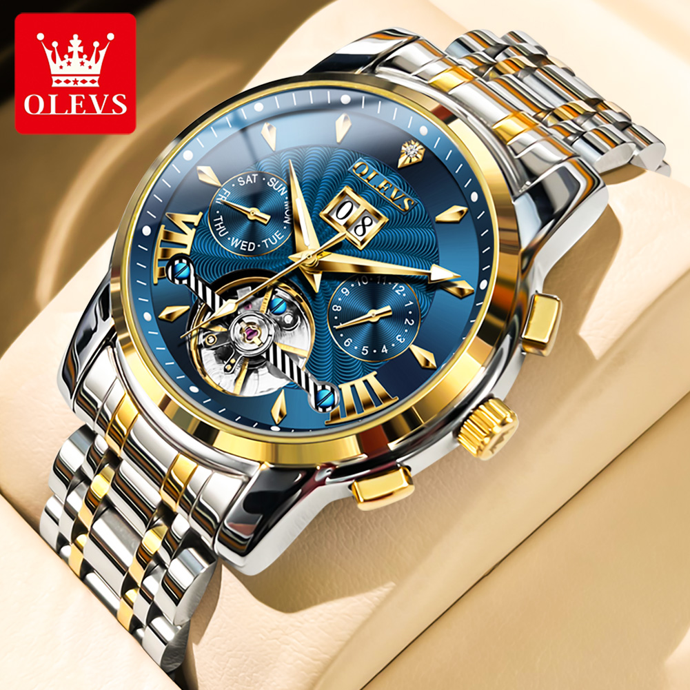 Luxury Watch Straps - OLEVS Erkekler Saatler Lüks Moda Ince