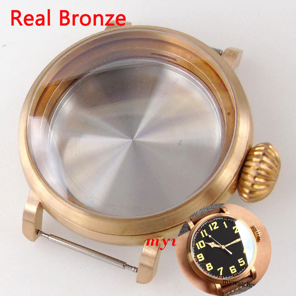 Bronze Case Watch - 100 m Su Geçirmez Yeni Büyük