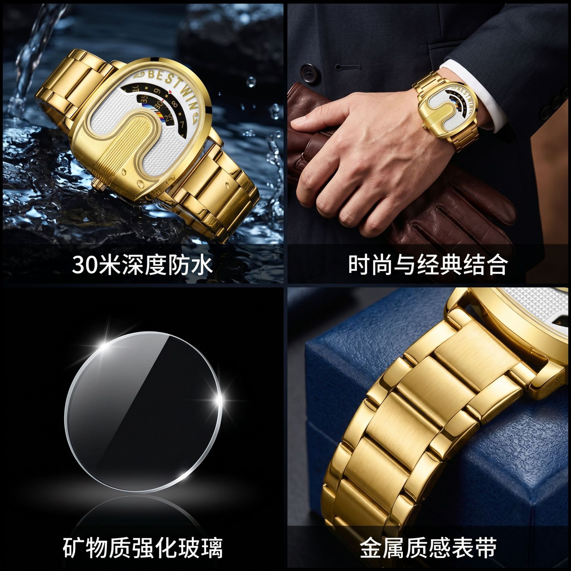 Altın Üst Düzey Marka Lüks Erk - Luxury Watch Design incelemesi ve fiyatı