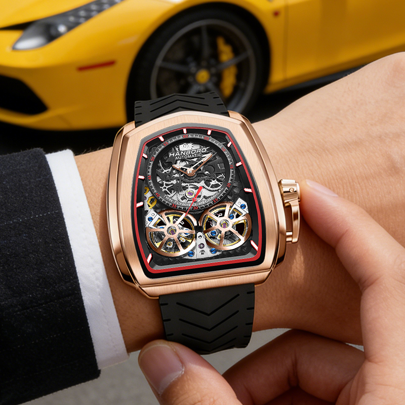 Çift Uçan Çarklı Oyuk Saat Erk - Luxury Watch Arabic incelemesi ve fiyatı