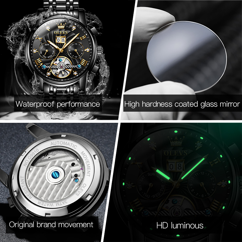 OLEVS Klasik erkek Saatleri To - Luxury Watch Arabic incelemesi ve fiyatı