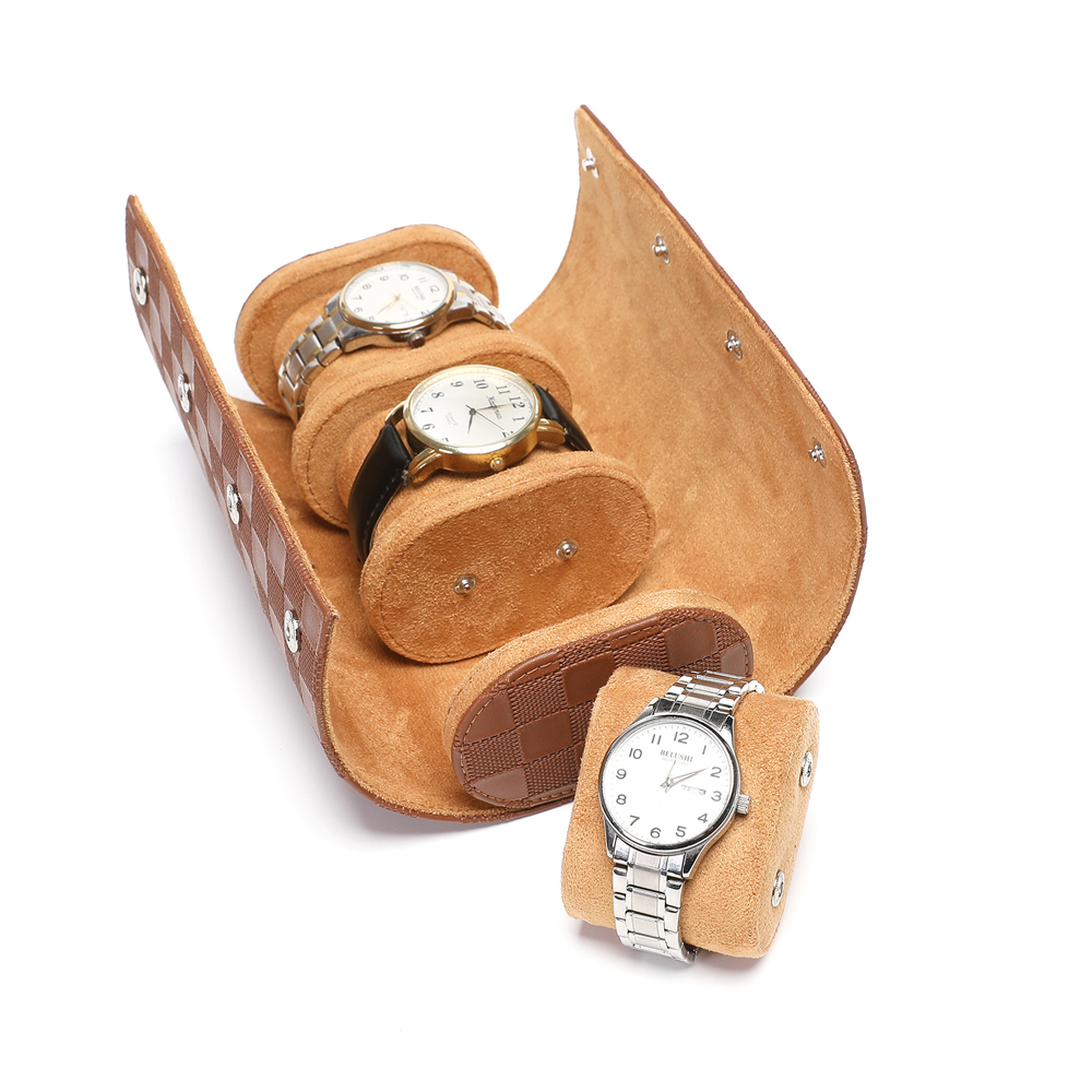 Hakiki Deri Saat Rulo Kutusu 1 - Luxury Watch Case Travel incelemesi ve fiyatı