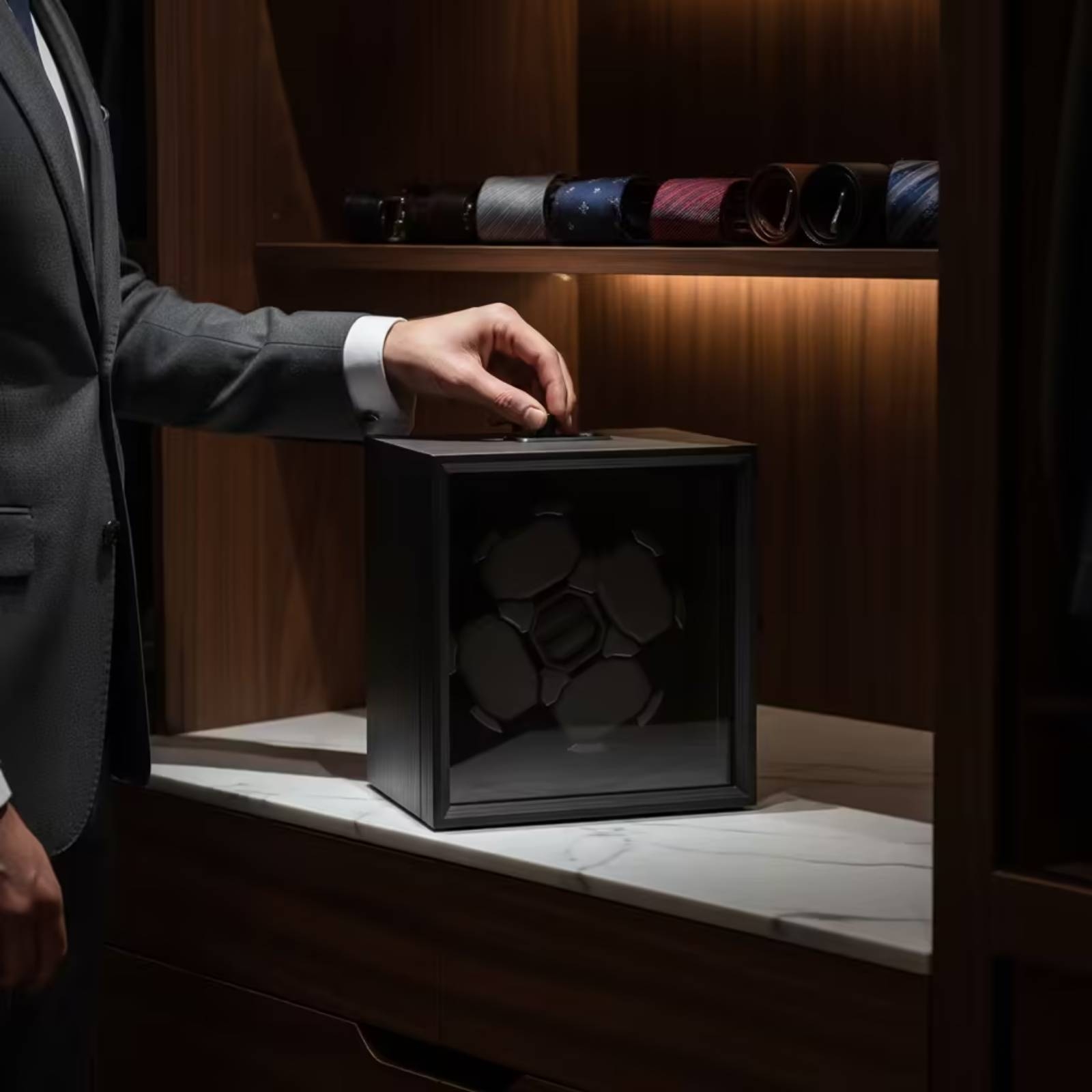 4 Saatlik Saat Sarıcı, Abanoz  - Quiet Luxury Watch Men incelemesi ve fiyatı